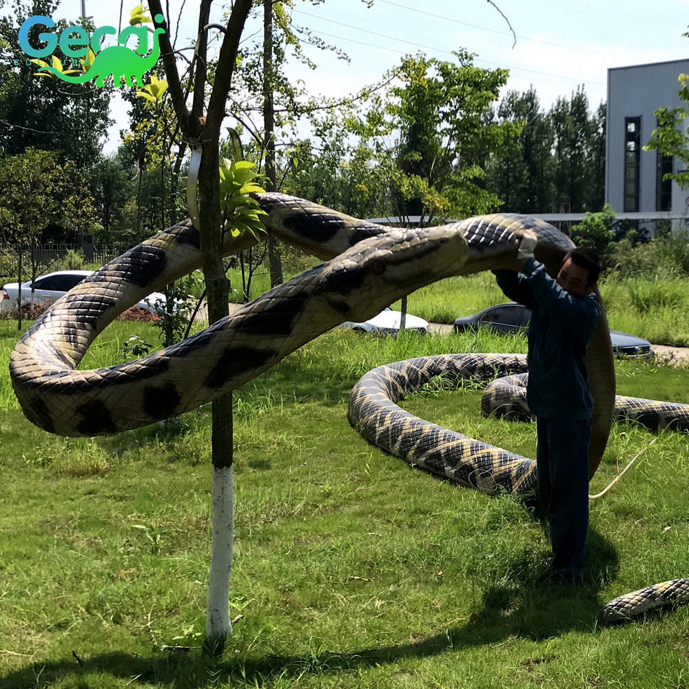 gecai life size animatronic stuffed animals realistic snake model for sale