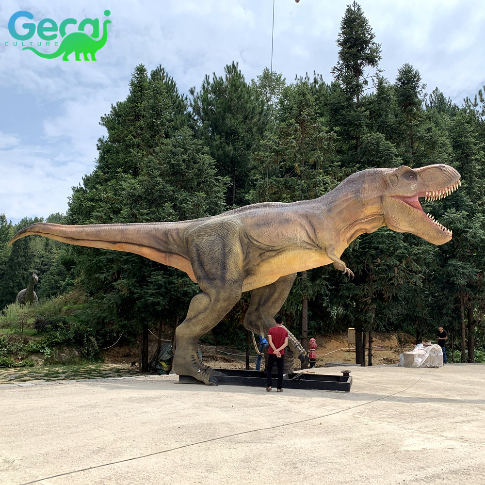 Gecai Animatronic Dinosaur Model Factory  Museum Large Life Size T-rex Dinosaurio Supplier