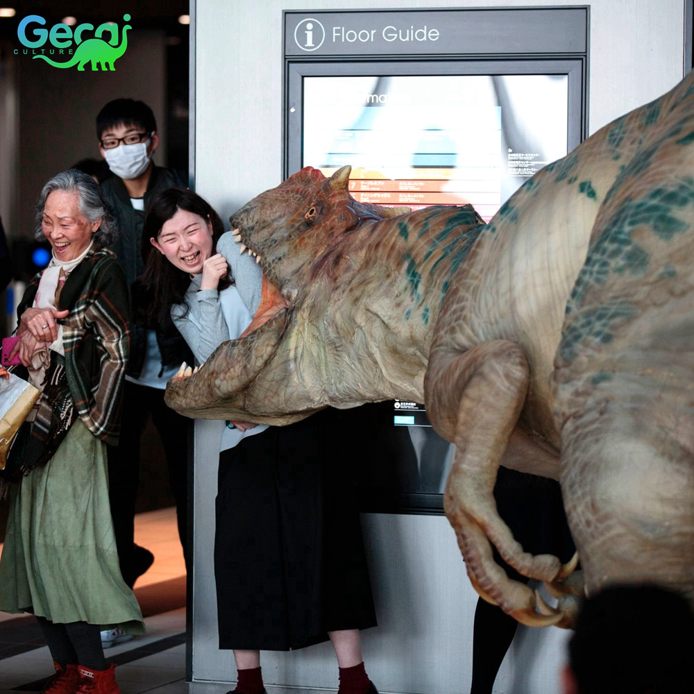 Gecai Large Wearable Robotic Realistic Dinosaur Costume For Adults