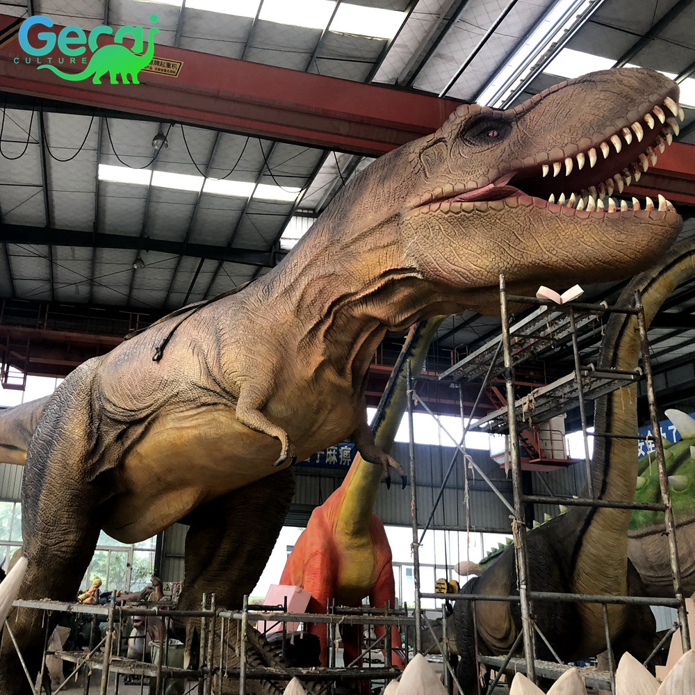 Dinosaur Park Frame Animatronic Dinosaur Animated Giant Raptor Model Robot Real Life Moving Dinosaurs