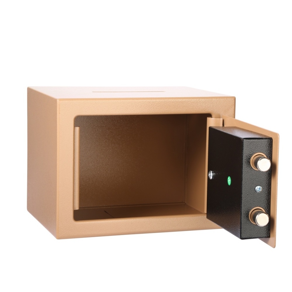 Factory price 17k portable money safe box mini wall hidden safe secret security key lock small deposit safety box for home