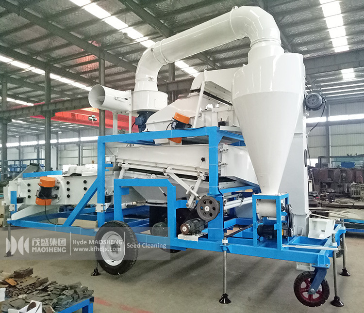 5XFZ Agricultural Grains Seeds Corn Bean Rice Sesame Combine Screening Cleaning Sorting Machine