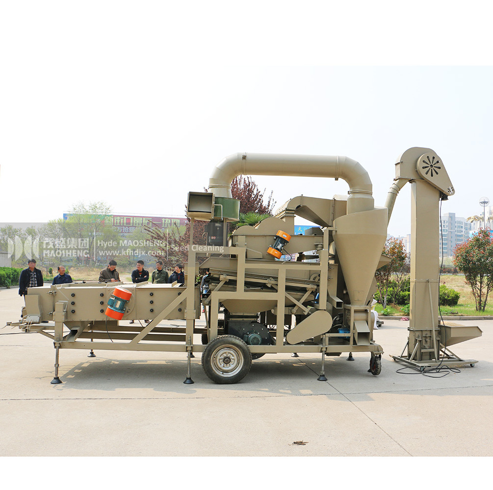 5XFZ Agricultural Grains Seeds Corn Bean Rice Sesame Combine Screening Cleaning Sorting Machine