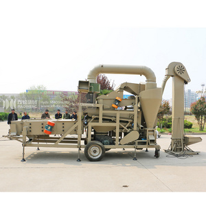 5XFZ Agricultural Grains Seeds Corn Bean Rice Sesame Combine Screening Cleaning Sorting Machine