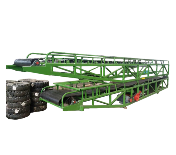 Truck Loading Unloading Sand Gravel Mobile Belt Conveyor Portable Small