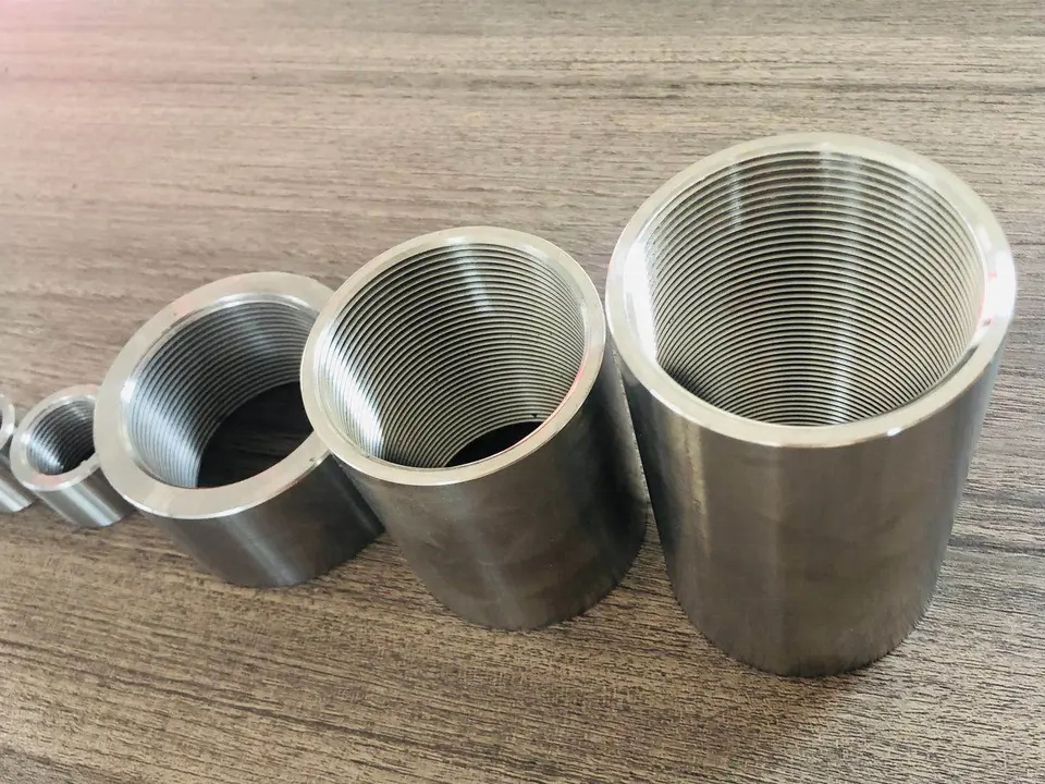 Low Prices Round Tube Coupling 30MM Forged Female Equal Stainless Steel Threaded Sleeve