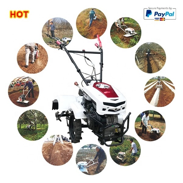 7.9HP gasoline multi-function mini farm power Cultivator Tiller plow for sale hand ploughing machine farm garden orchard tiller