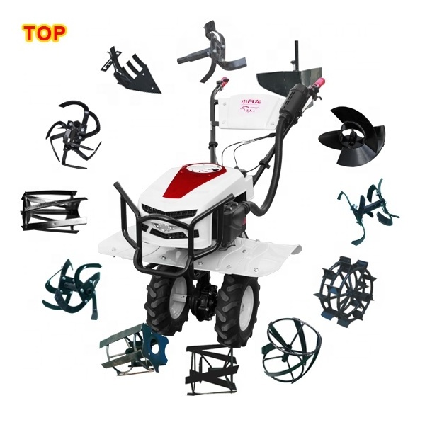 Micro Tiller Agricultural machinery Mini Land Cultivation Machine tractor moto cultivador rotativo home power tiller cultivator