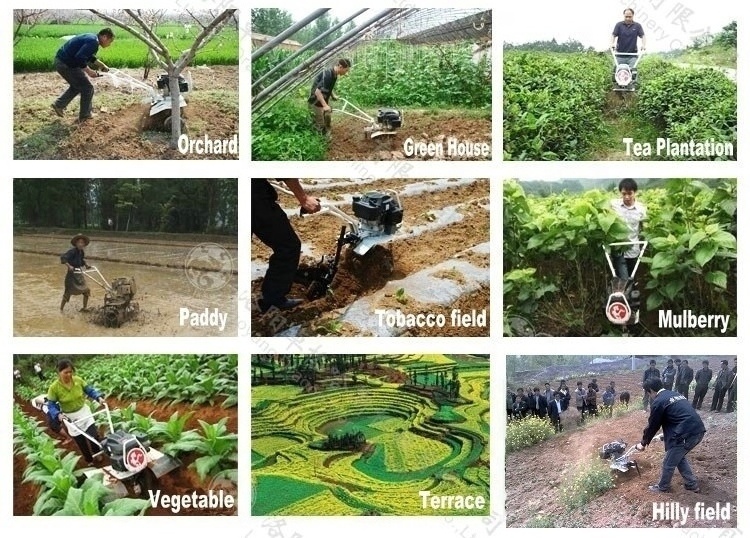 Micro Tiller Agricultural machinery Mini Land Cultivation Machine tractor moto cultivador rotativo home power tiller cultivator