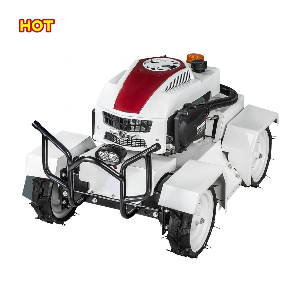 Robot rotary lawn mower Hand push lawn mower gasoline chinese zero turn atv remote control kit small tractors lawn mowers