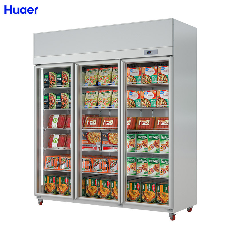 commercial refrigerated storage bagged ice storage bin freezer