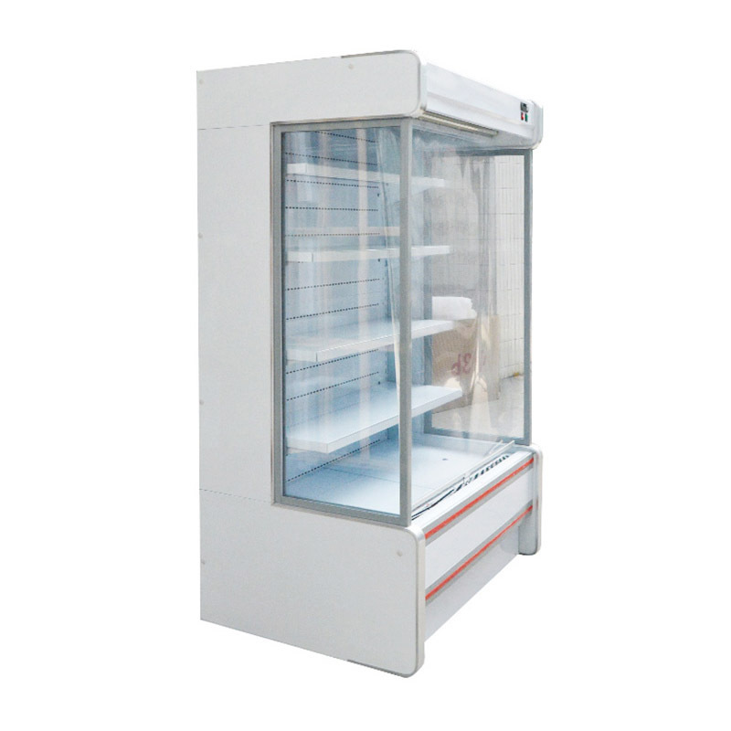 fruit showcase open front cooler mini vegetable refrigerator