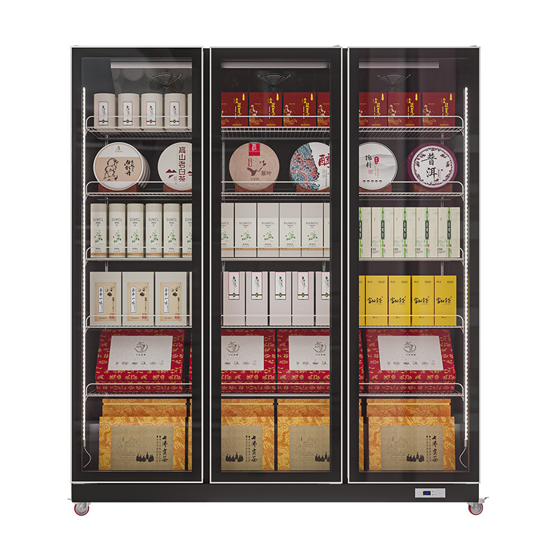 tea chiller refrigerator commercial vertical refrigerated display cabinets used