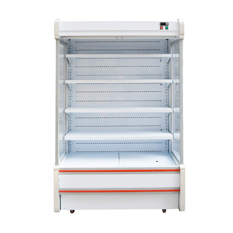 fruit showcase open front cooler mini vegetable refrigerator