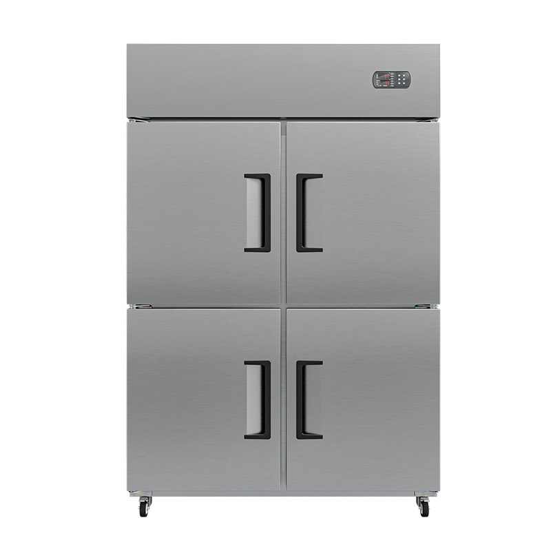 commercial stainless steel double temperature vertical refrigerator freezer manufacturers