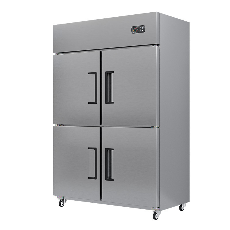 commercial stainless steel double temperature vertical refrigerator freezer manufacturers