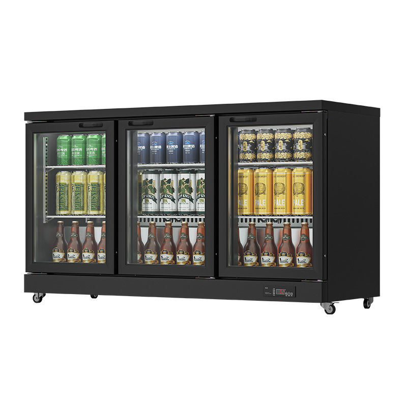 Small Red Bull Mini Fridge 300L Capacity Energy Drink Display Cooler Single-Temperature Style