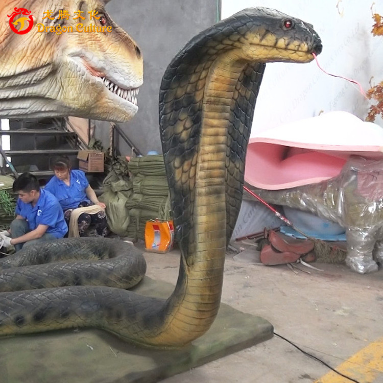 Real Size Simulation Theme Park Realistic Animatronics Snake