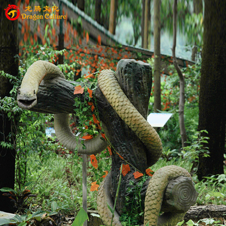 Real Size Simulation Theme Park Realistic Animatronics Snake