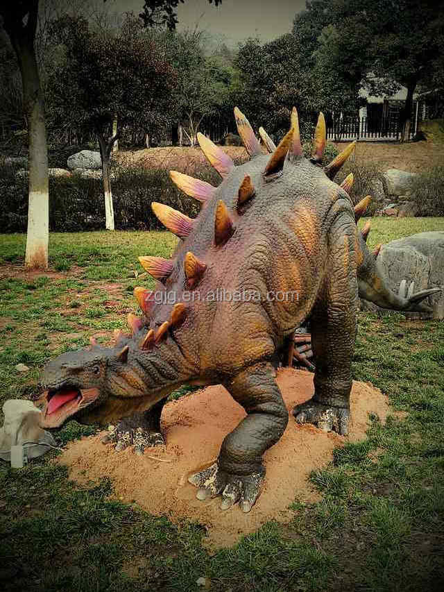 Life-Size Steel Stegosaurus Animatronic Jungle Gym Theme Dinosaur for Parks