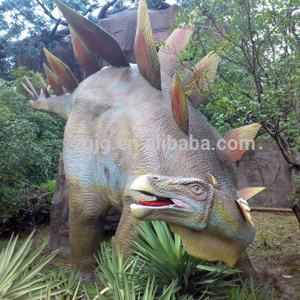 Life-Size Steel Stegosaurus Animatronic Jungle Gym Theme Dinosaur for Parks