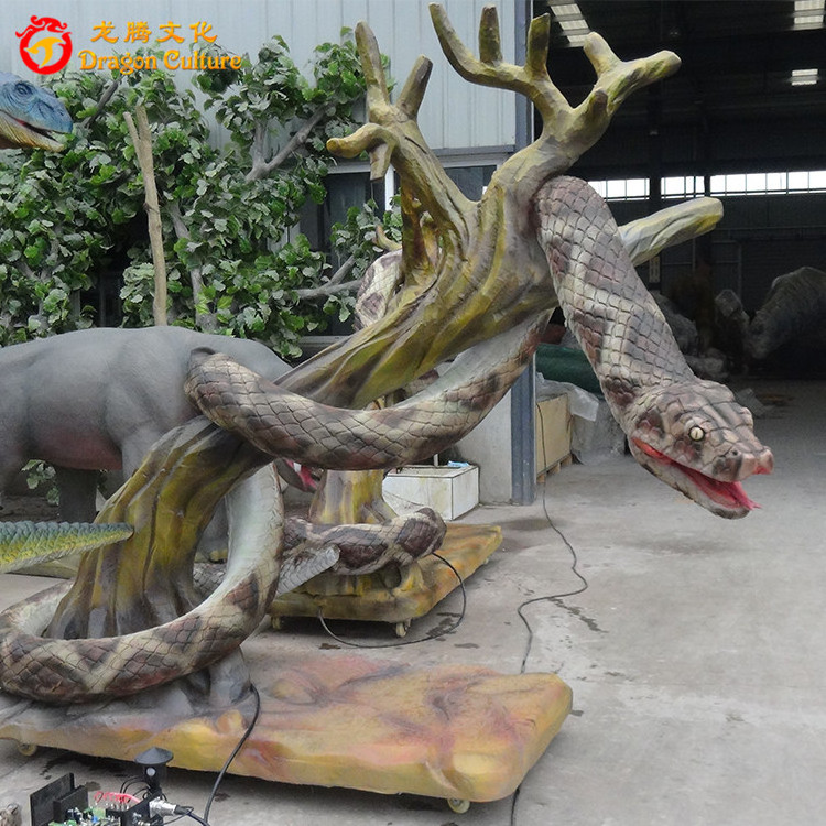 Life Size Artificial Animal Animatronic simulation Snake