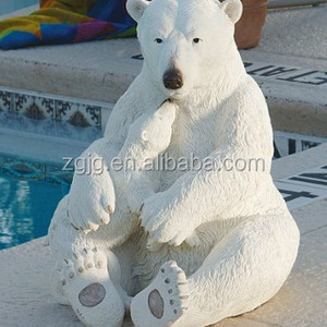 Zoo Use Robot Animal Animatronic Polar Bear High quality Life Size Animatronic Polar Bear