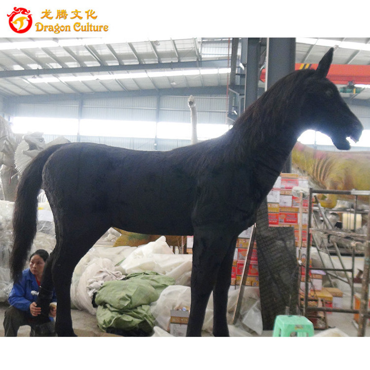 Outdoor Playground Amusement Park Decorative Animatronic Artificial Robotic Life Size Horse