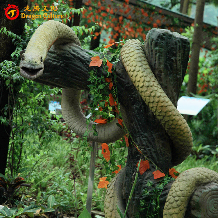 Real Size Simulation Theme Park Realistic Animatronics Snake