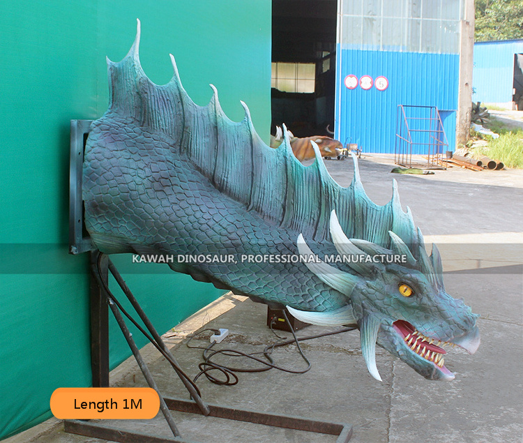 Handmade Animatronic Dragon Head Customized Dinosaur for Park Decoration