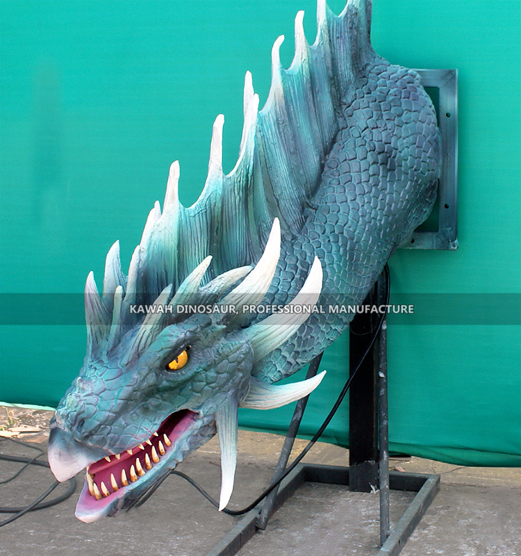 Handmade Animatronic Dragon Head Customized Dinosaur for Park Decoration