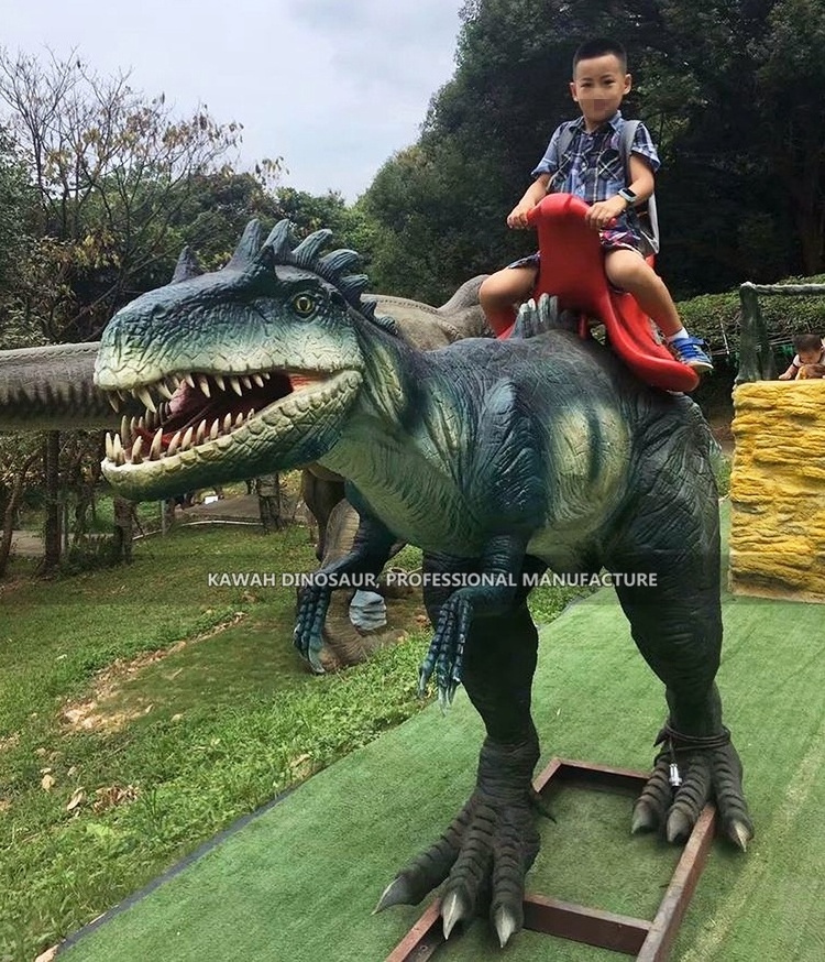 Customized Amusement Park Rides Kids Ride on Dinosaurs Interactive Riding Machine Park Playground Equipment