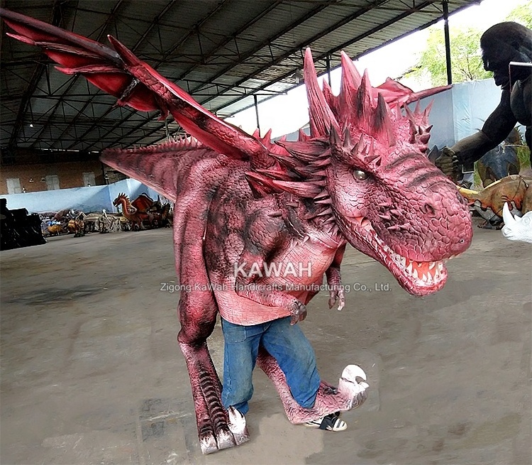 Kawah Handmade Dragon Costume Animatronic Dinosaur Costume for Theme Park