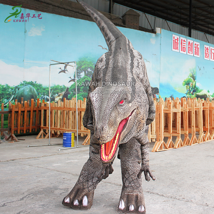 Hidden Legs Style 4 Meters Walking Animatronic Dinosaur Costume for Show