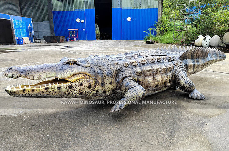 Lifelike Walking Crocodile Ride Amusement Park Animals Rides Customized Factory Sale