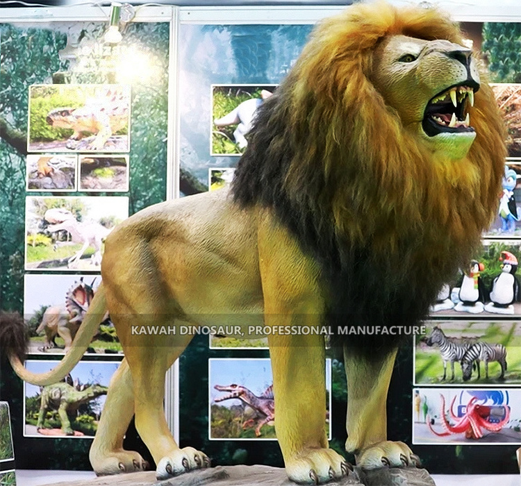 Top Quality Animatronic Animal Lion Animatronic Lion Animals Custom Lion Statue for Public Display