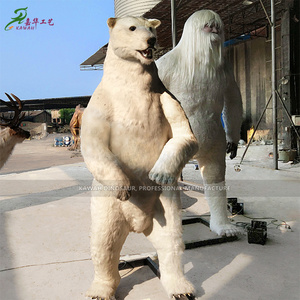 Park Decoration Handmade Animatronic Animals Polar Bear Animal Custom Polar Bear Statue