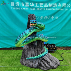 Realistic Animatronic Animal Zoo Park Customized Simulation Animal Model Snake for Show