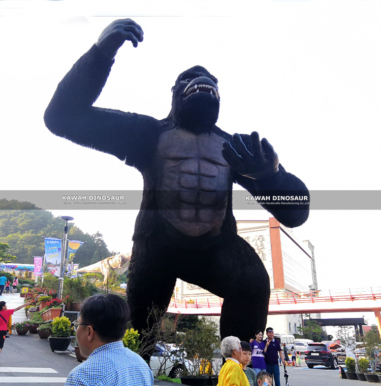 Big Gorilla KingKong Animatronic Gorilla Statue Animal Model Custom for Park Display