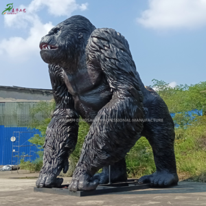 Kawah Factory Customized Animatronic Animal Gorilla Model Statue Animatronic Gorilla for Park