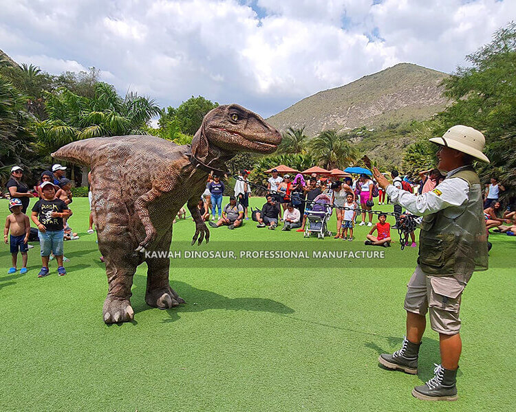 Real Look Realistic Dinosaur Costume Velociraptor Hidden Legs Customized for Dinosaur Park Show