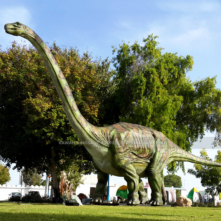 20 Meters Dino Park Equipment Giant Dinosaur Long Neck Life Size Dinosaur Animatronic Model for Sale