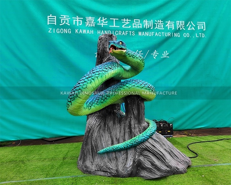 Realistic Animatronic Animal Zoo Park Customized Simulation Animal Model Snake for Show