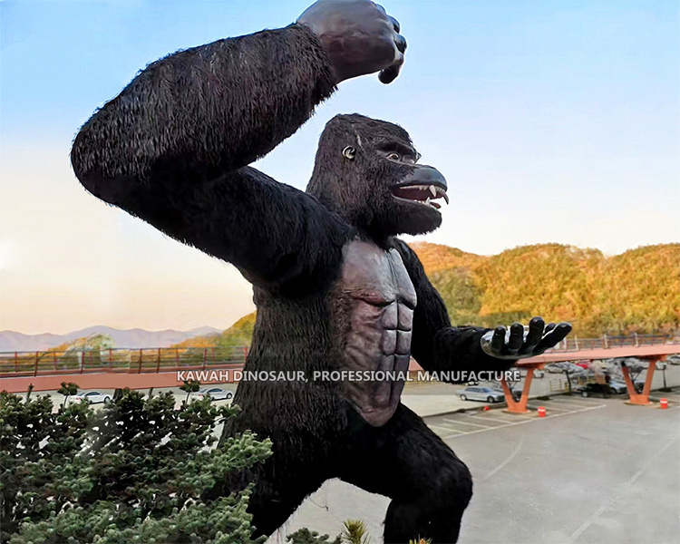 Big Gorilla KingKong Animatronic Gorilla Statue Animal Model Custom for Park Display