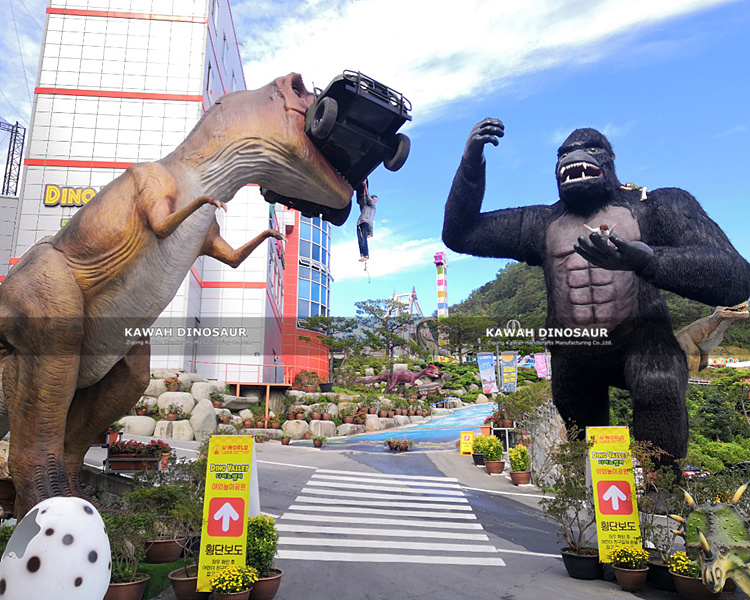 Big Gorilla KingKong Animatronic Gorilla Statue Animal Model Custom for Park Display