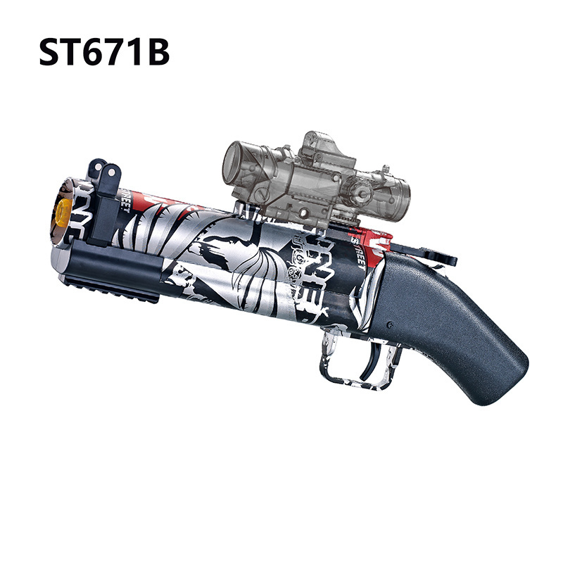 Electric M4A1 gel blaster toy gun black red M416 7-8mm soft bullet fast shooting splatter blaster gun