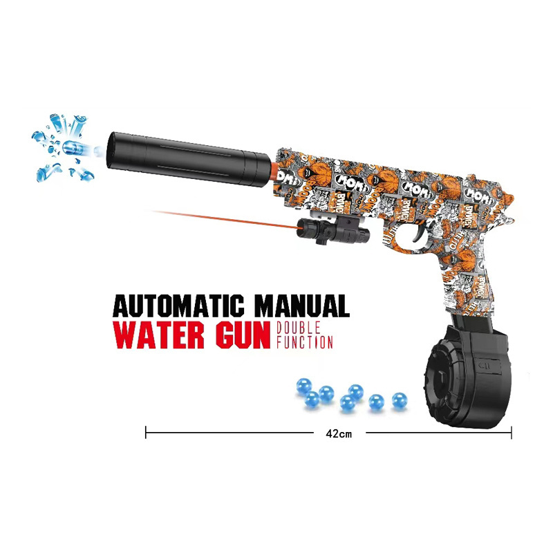 Customize your own logo mp5 uzi gel blaster splatter ball gun fun paint splat r splatrball soft bullet orby gell  toy gun