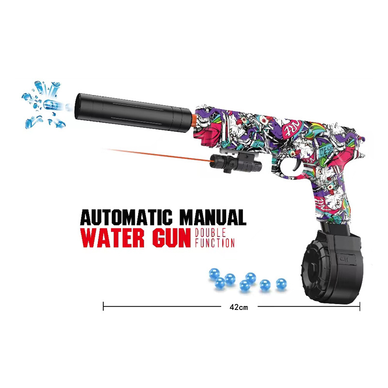 Customize your own logo mp5 uzi gel blaster splatter ball gun fun paint splat r splatrball soft bullet orby gell  toy gun