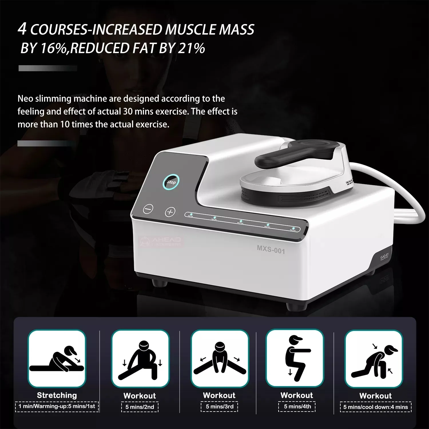 Portable Fat Slimming Machine Body Slim Fat Burn EMS Cool Muscle Stimulation Cellulite Machine