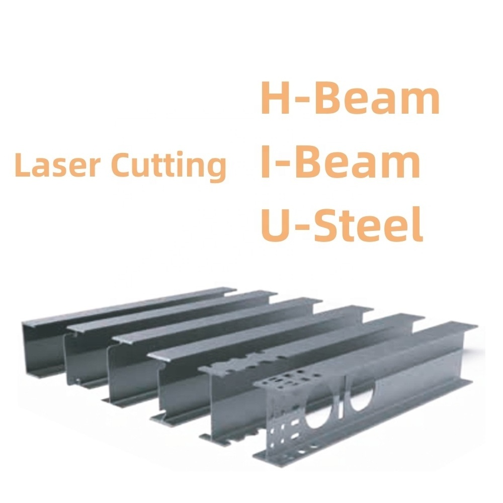 Structure Steel I Beam / H Beam Fiber Laser Cutting Machine for Structure